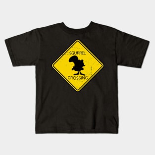 Rocky Bullwinkle - Crossing Sign Kids T-Shirt